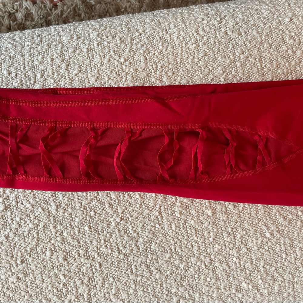 Red Victoria’s Secret leggings